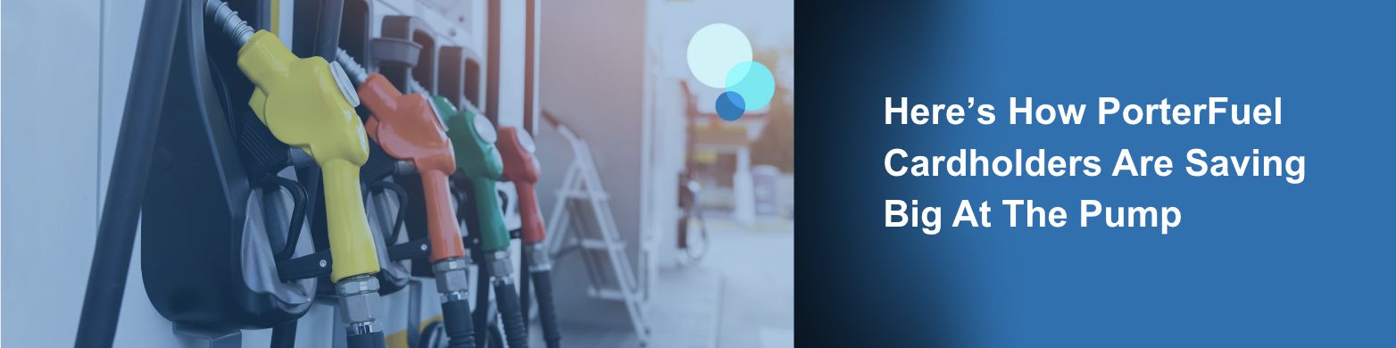 Truck driver refueling with text overlay “Best Factoring Company for Truckers – Porter Freight Funding”