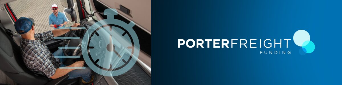 Fast Pay vs Factoring for Trucking Companies | Porter Freight Funding Semi Truck filling up fuel tank with text overlay “Fleets Turn to Renewable Diesel & Biodiesel Rather Than Battery-Electric Trucks”
