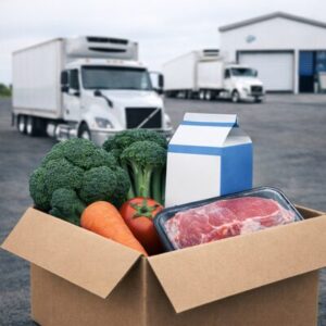 Cold chain freight including produce and frozen goods supported by reefer truck factoring solutions
