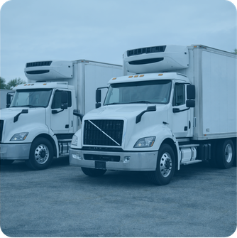 Refrigerated reefer trucks representing freight factoring for refrigerated trucking companies and managing fuel and operating costs