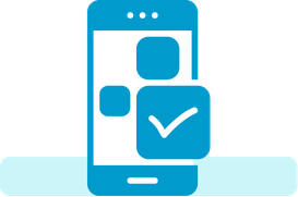 Mobile app icon representing free unlimited broker credit checks available through PorterGO for trucking companies and owner-operators.