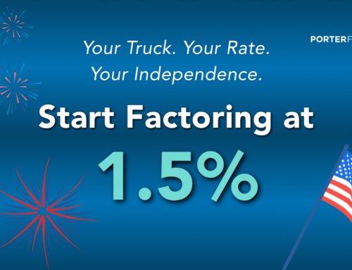 Truckers Keep America Moving — Start Factoring at 1.5% for a Limited Time