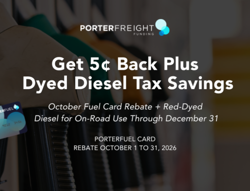 October Fuel Card Rebate: 5¢ Back Per Gallon, Plus Dyed Diesel Savings